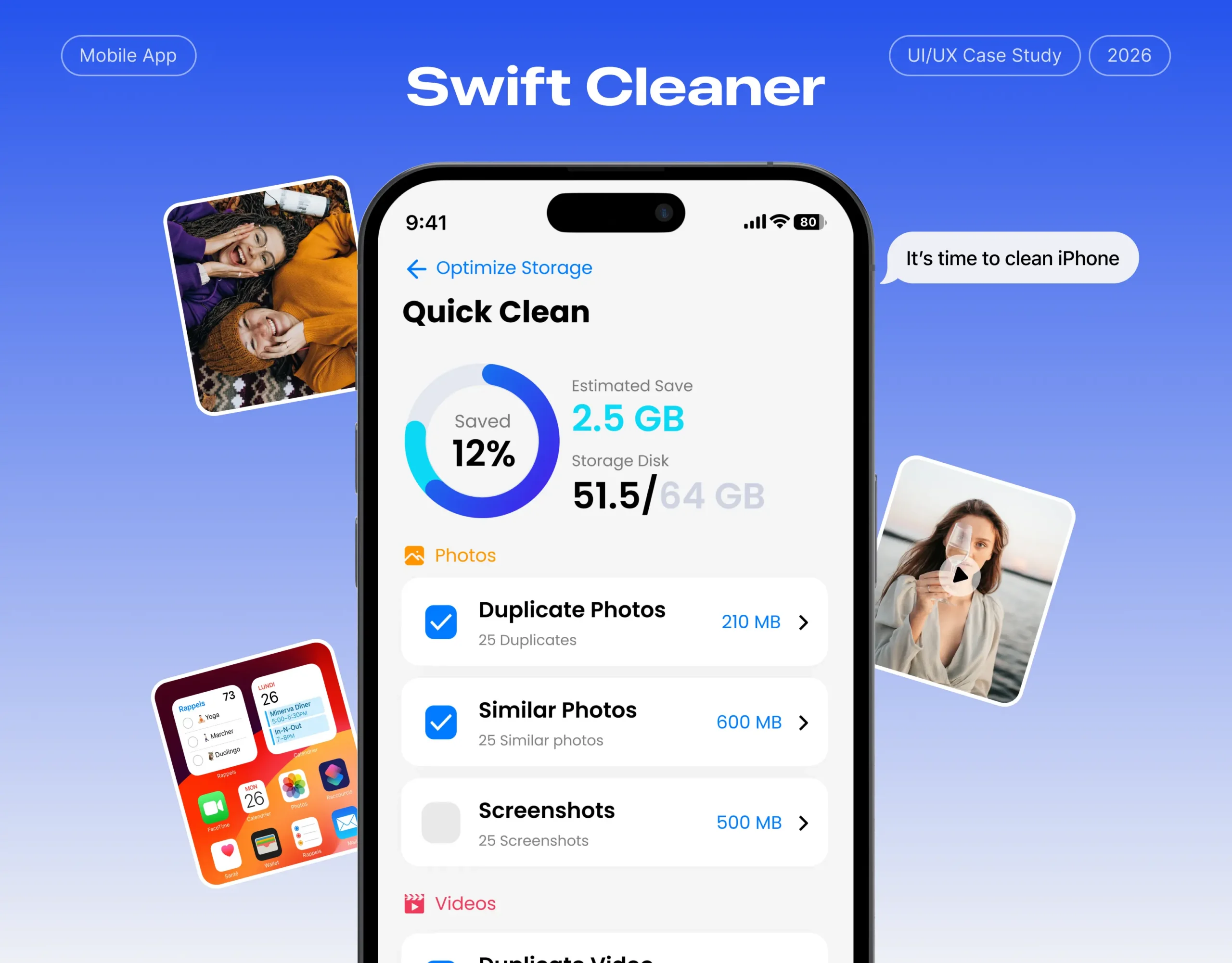 IOS Cleaner App Mockup